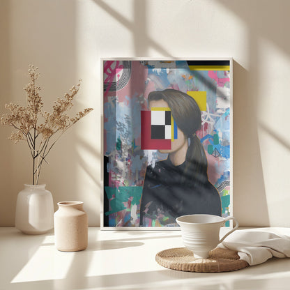 Girl 1 - Poster / Art Print - interiör