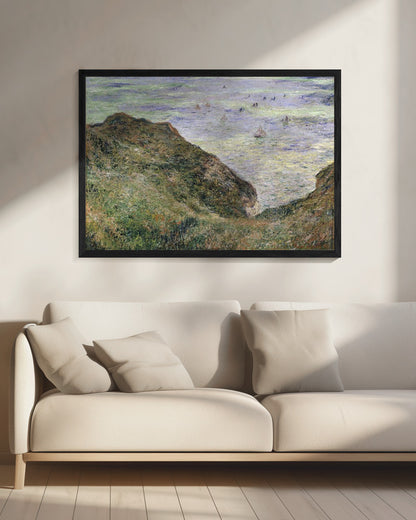 Claude Monet's View Over the Sea (1882) Famous Painting - Poster / Art Print - interiör