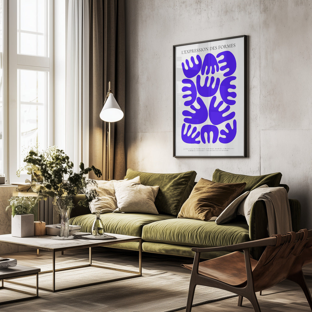 HARMONIE BLEU - Poster / Art Print - interiör