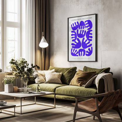 HARMONIE BLEU - Poster / Art Print - interiör