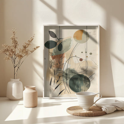 Abstract Beige No 2 - Poster / Art Print - interiör