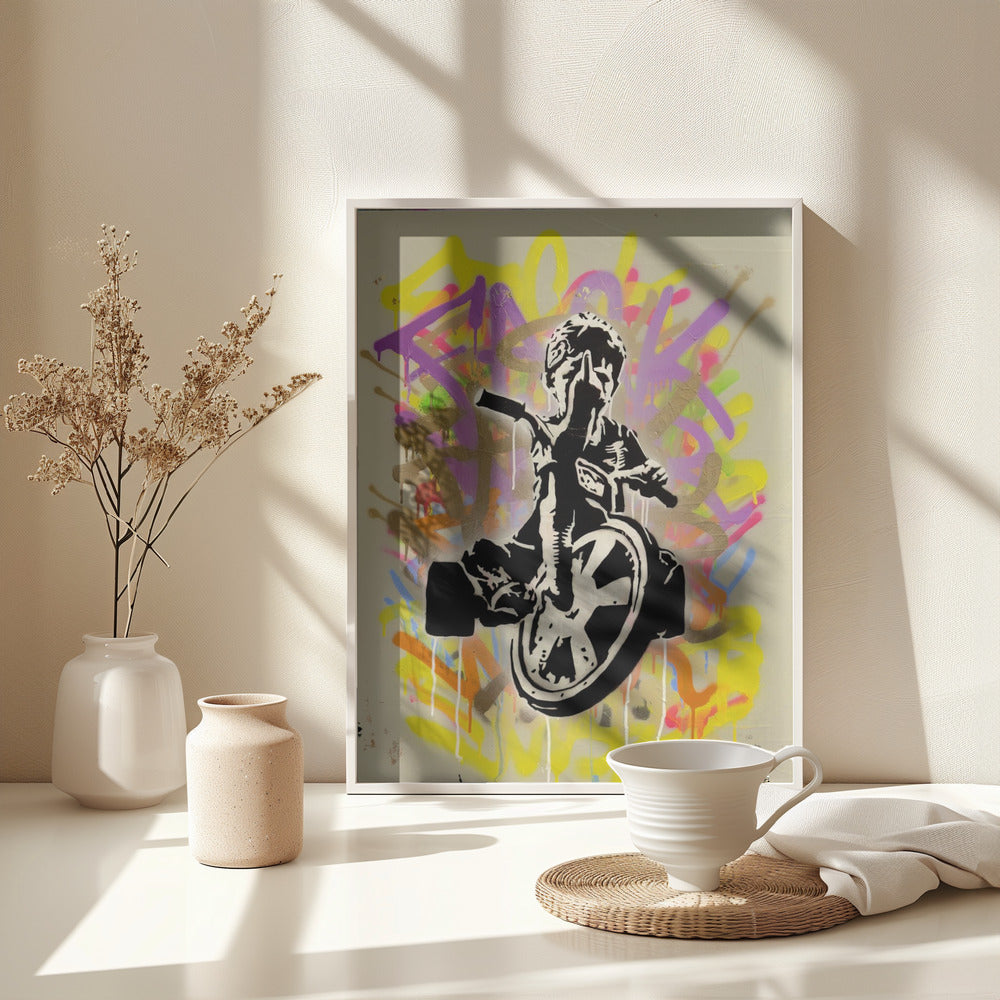Fuck war - Poster / Art Print - interiör