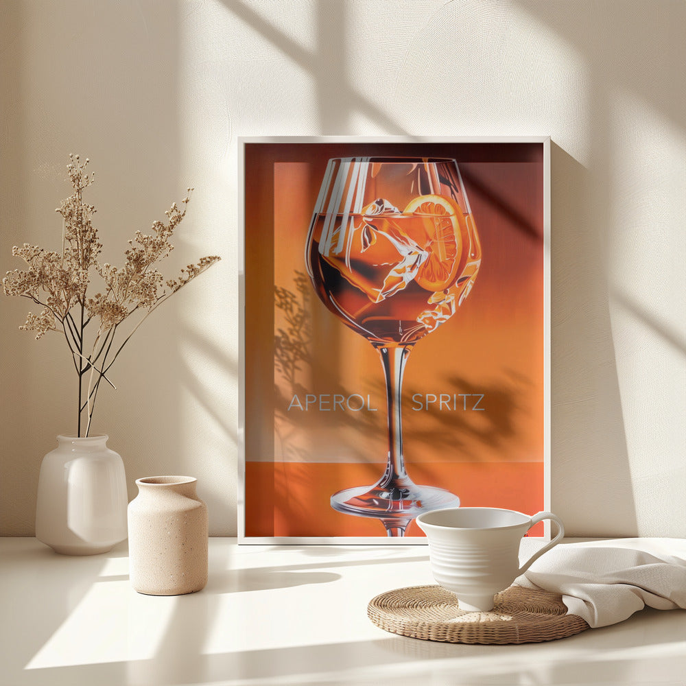 Aperol Spritz Orange - Poster / Art Print - interiör