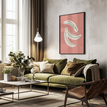 Banana - Poster / Art Print - interiör