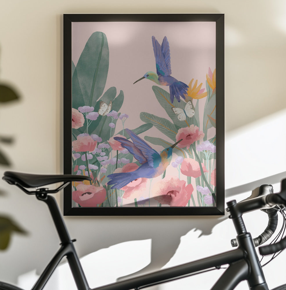 Hummingbirds - Poster / Art Print - interiör