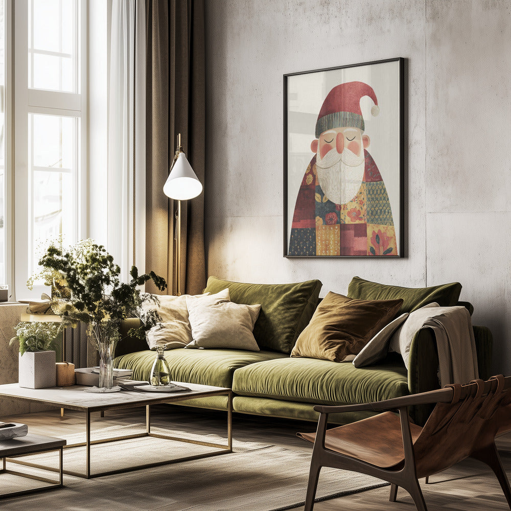 Calm Santa No 2 - Poster / Art Print - interiör