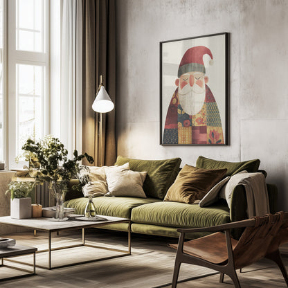 Calm Santa No 2 - Poster / Art Print - interiör