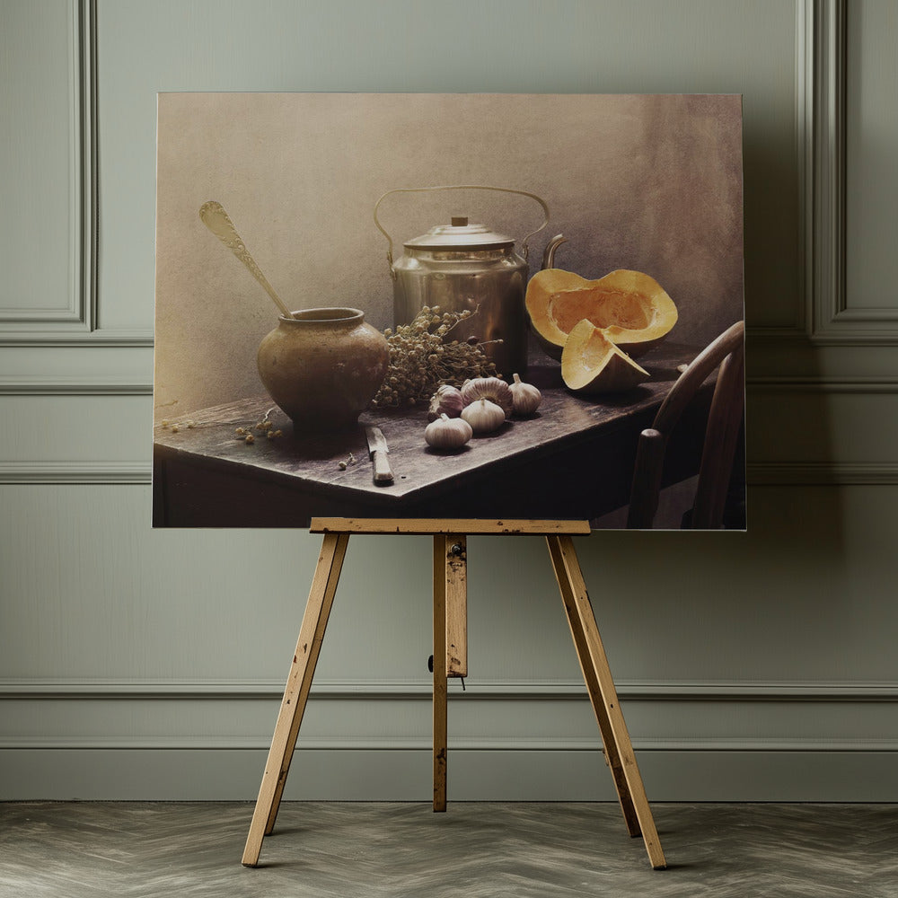 Still life with Pumpkins#15c - Poster / Art Print - interiör