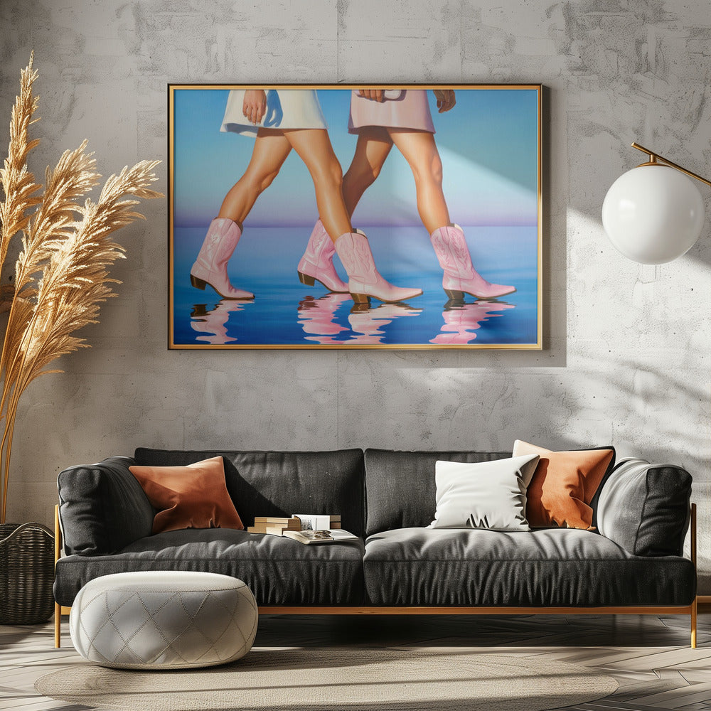 Walking On Water - Poster / Art Print - interiör