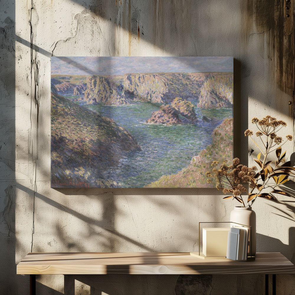 Port Domois, Belle Isle (1887) By Claude Monet - Poster / Art Print - interiör