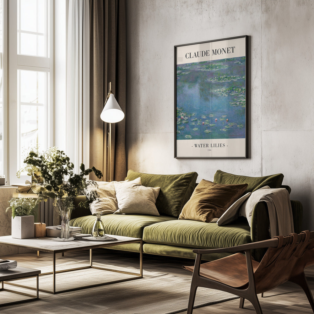 Water Lilies - Poster / Art Print - interiör