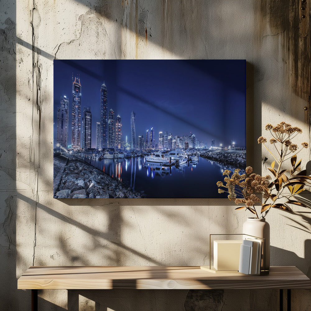 Blue Night - Poster / Art Print - interiör
