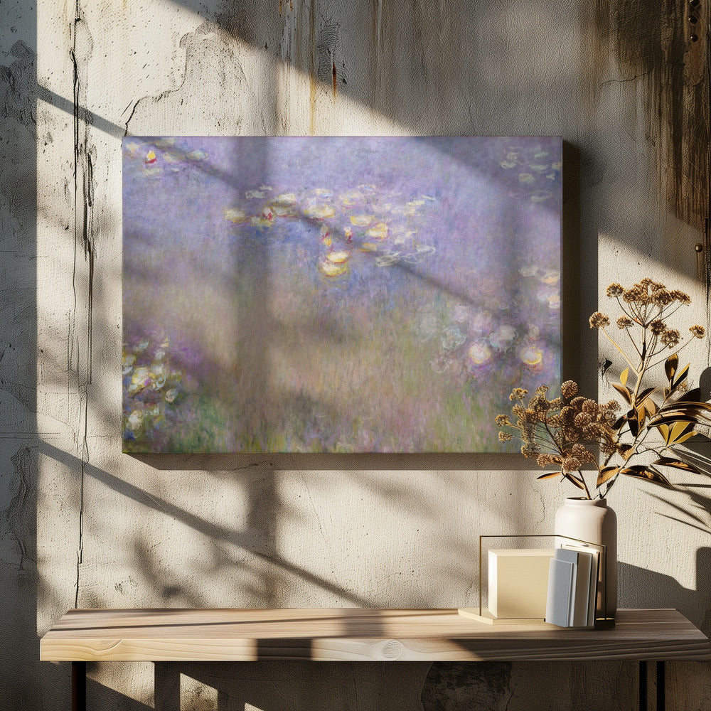 Claude Monet's Water Lilies - Poster / Art Print - interiör