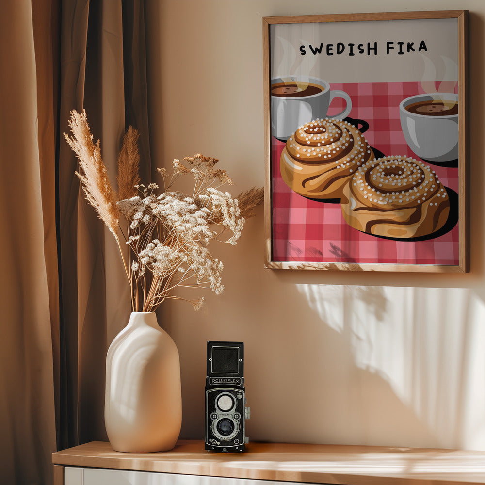 Swedish Fika - Poster / Art Print - interiör