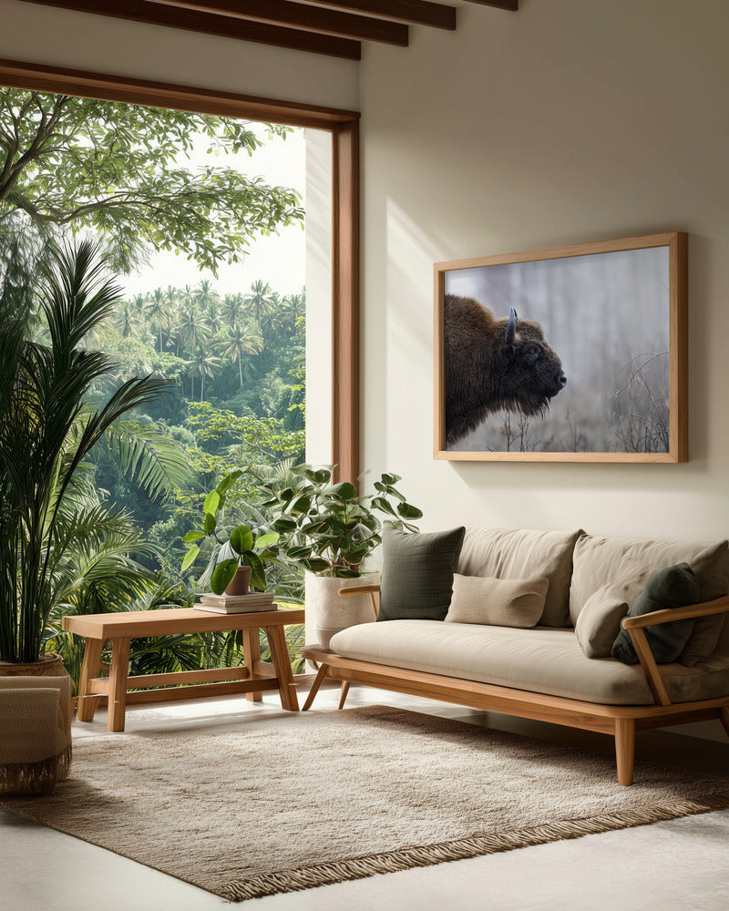 Bison's profile - Poster / Art Print - interiör