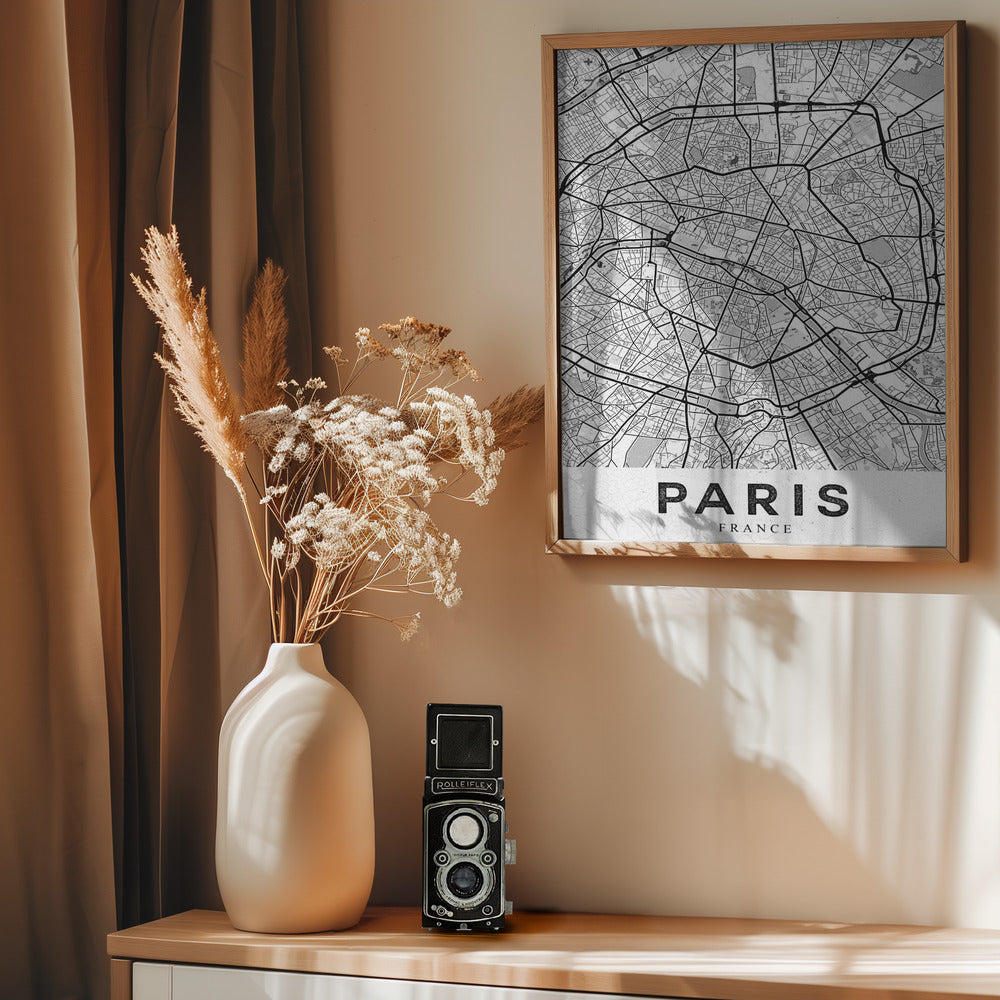 Paris White - Poster / Art Print - interiör