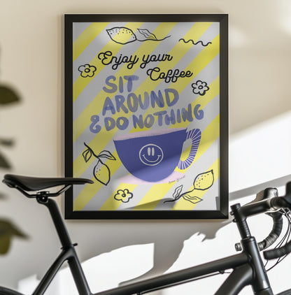 Enjoy Coffee - Poster / Art Print - interiör