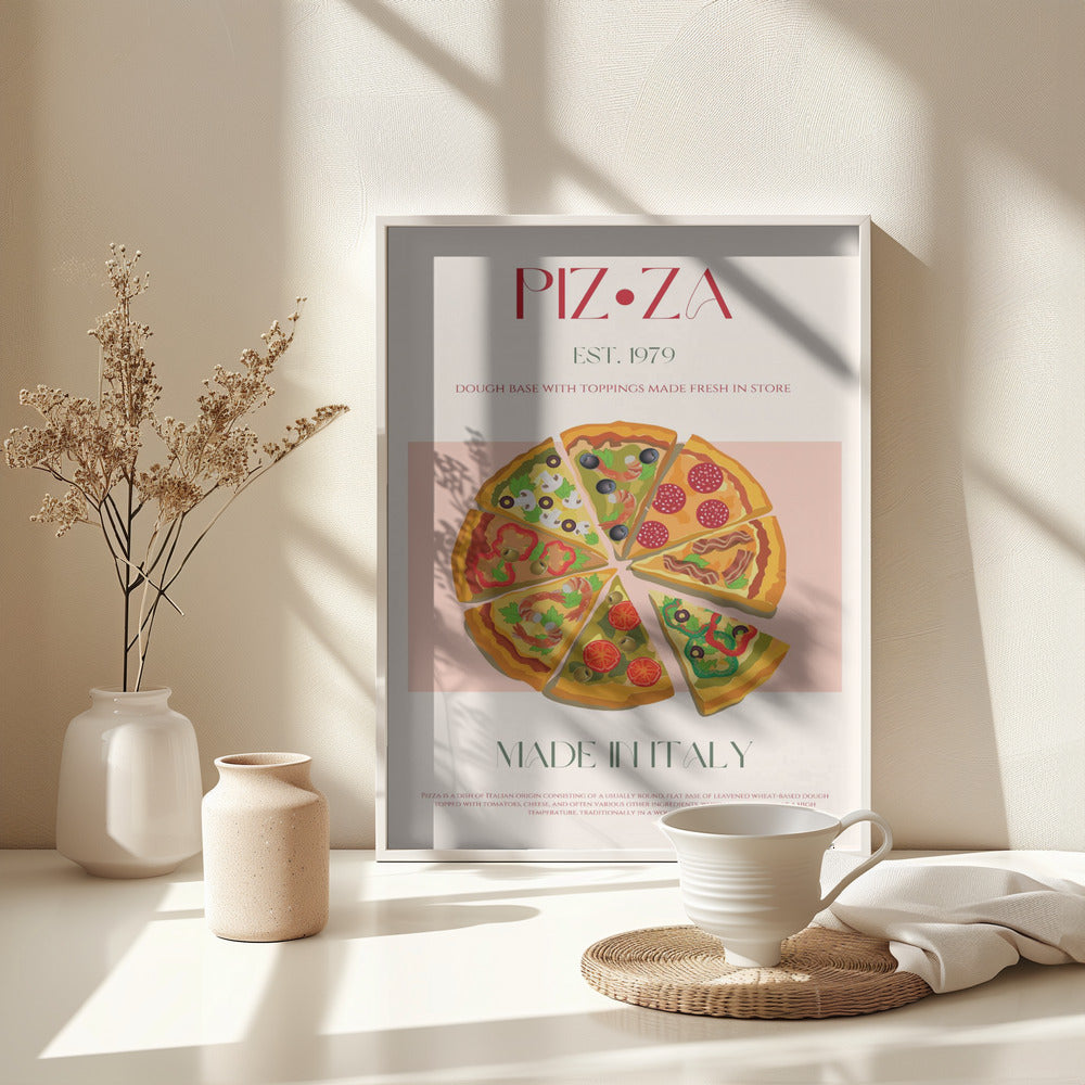 Pizza - Poster / Art Print - interiör