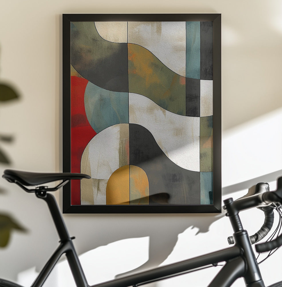 Abstract Fields No 1 - Poster / Art Print - interiör