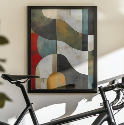 Abstract Fields No 1 - Poster / Art Print - interiör
