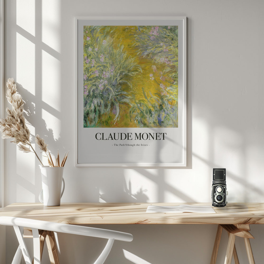 The Path Through The Irises - Poster / Art Print - interiör