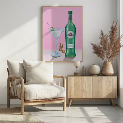Martini Cocktail - Poster / Art Print - interiör