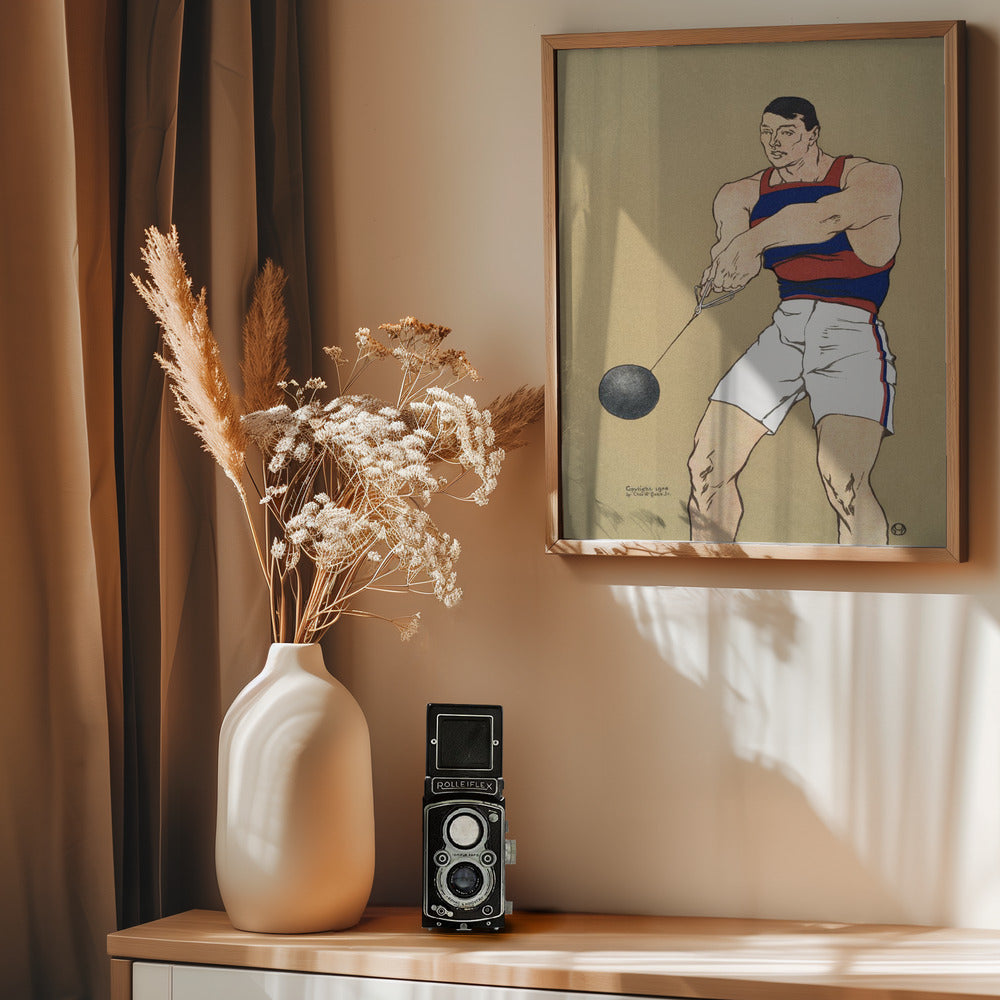 Hammer Throw (1908) - Poster / Art Print - interiör