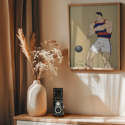 Hammer Throw (1908) - Poster / Art Print - interiör