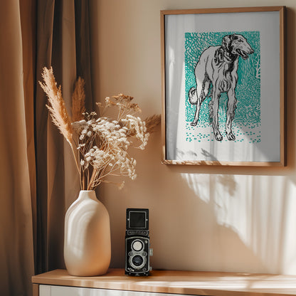 Greyhound - Poster / Art Print - interiör