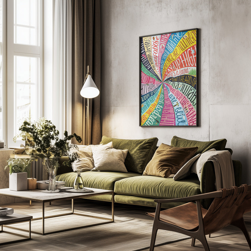 Over the Rainbow - Poster / Art Print - interiör