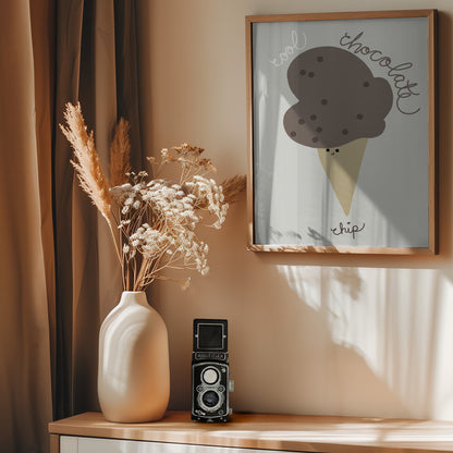Chocolate Chip - Poster / Art Print - interiör