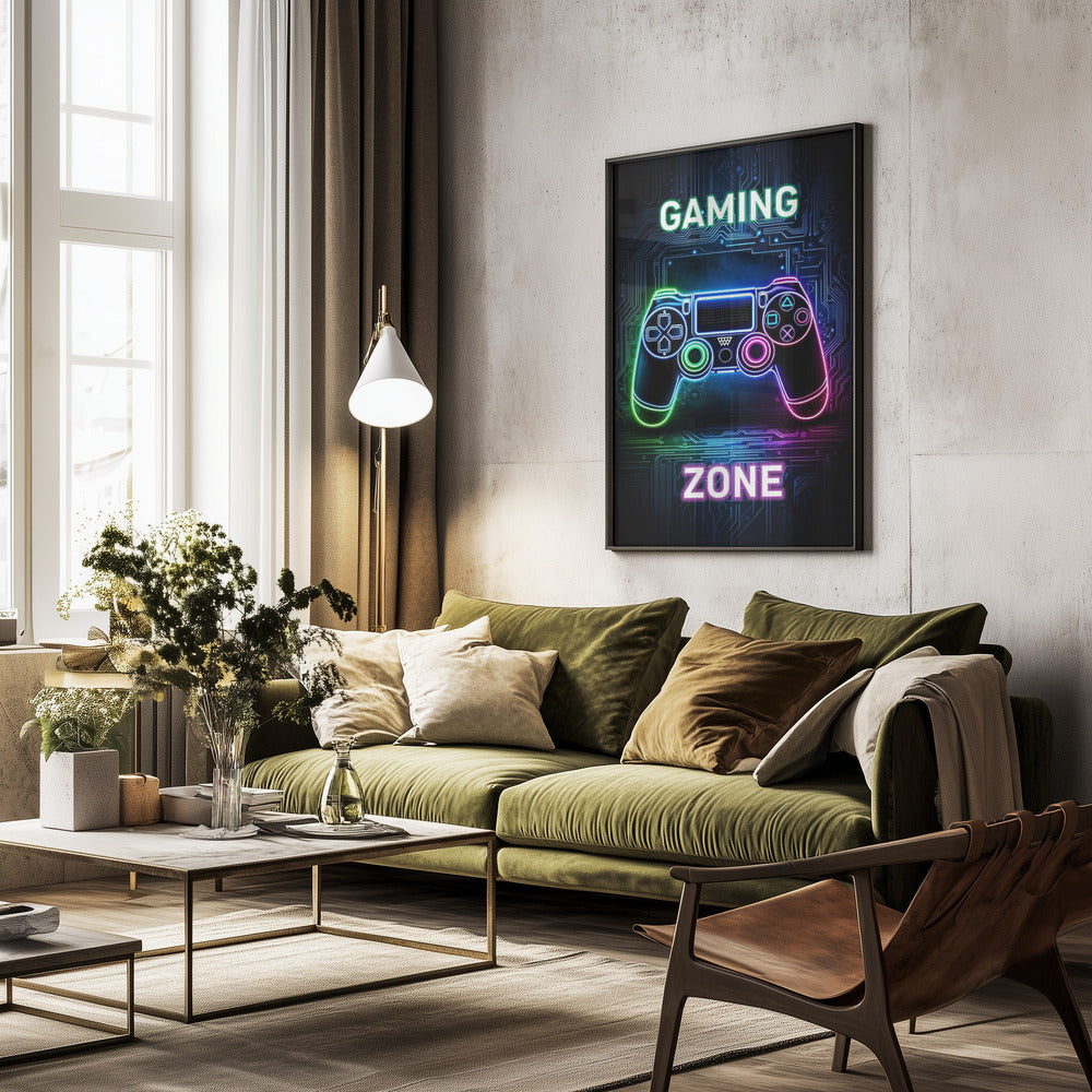Gaming Zone - Poster / Art Print - interiör