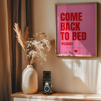 Come Back to Bed - Poster / Art Print - interiör