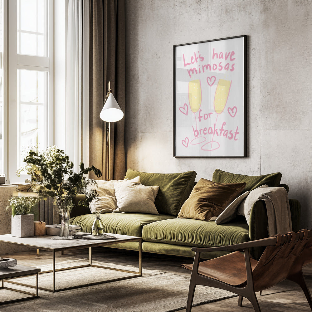 Mimosas - Poster / Art Print - interiör