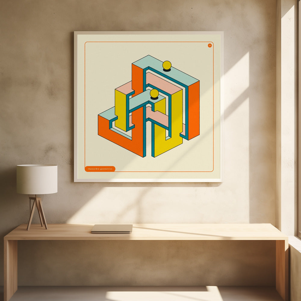 Impossible Geometrics 39 - Poster / Art Print - interiör