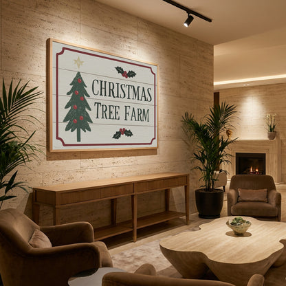 Christmas Tree Farm - Poster / Art Print - interiör