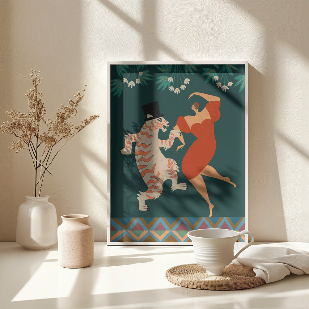 A Date With a Wild Cat - Poster / Art Print - interiör