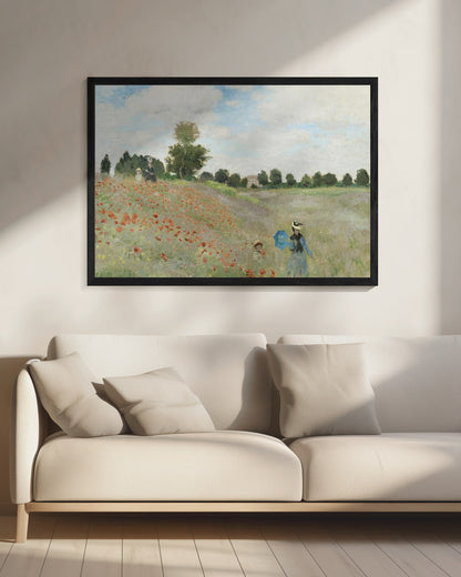 Poppy Field Near Argenteuil (1873) - Poster / Art Print - interiör