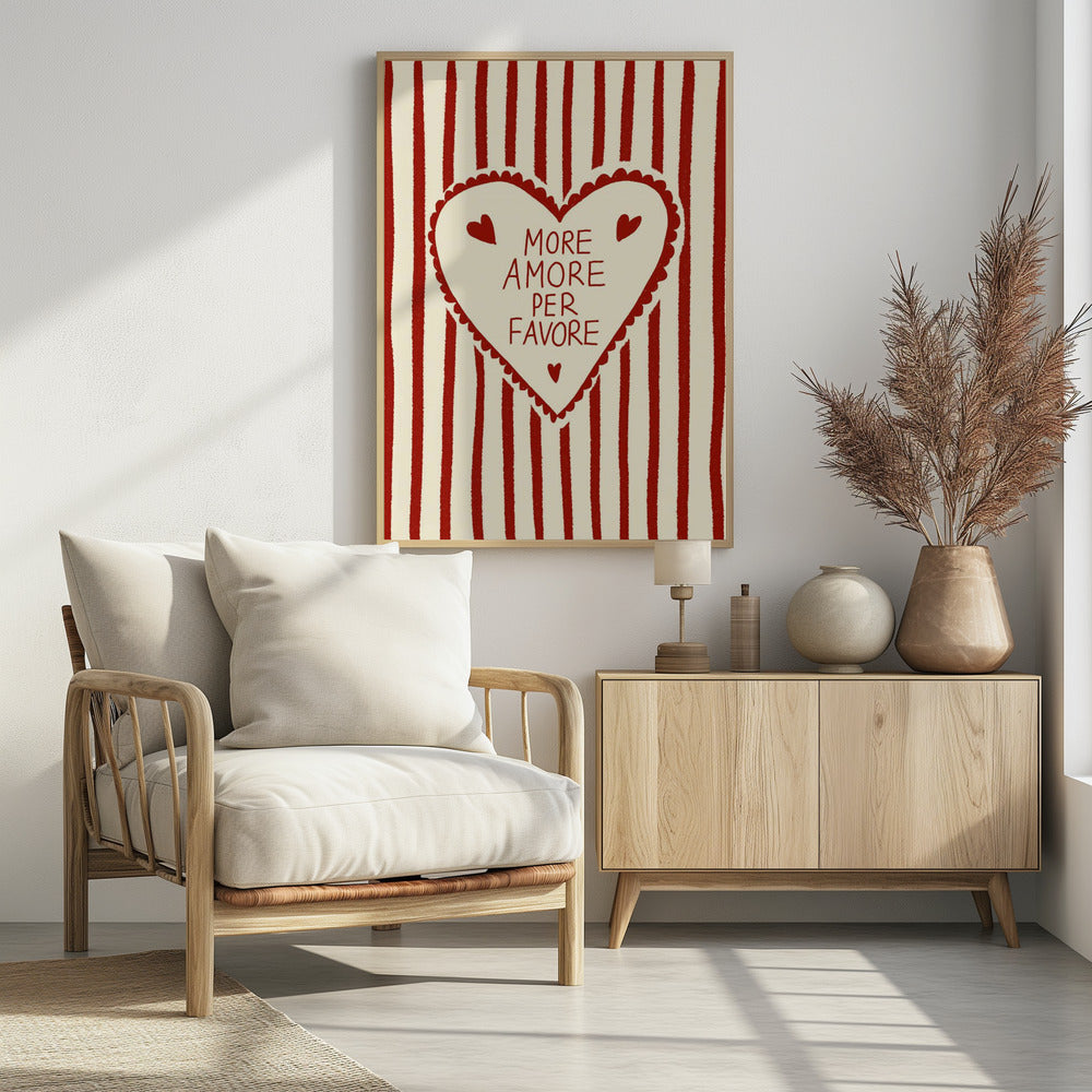 More Amore - Poster / Art Print - interiör