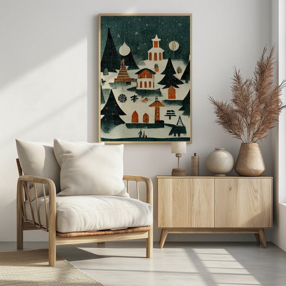 Before Christmas - Poster / Art Print - interiör
