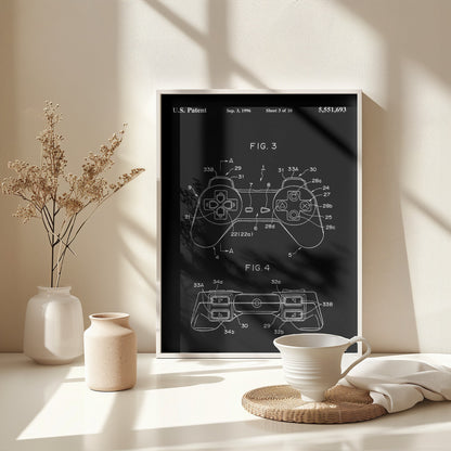 Controller Unit Patent 1996 - Poster / Art Print - interiör