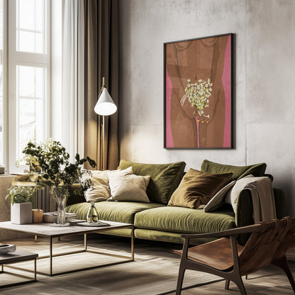 Wearing Floweers - Poster / Art Print - interiör