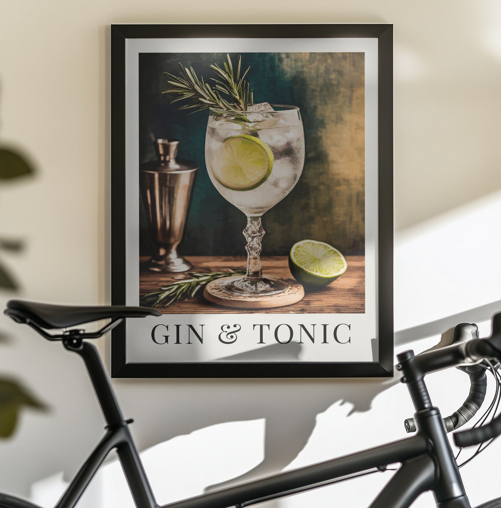 Gin & Tonic - Poster / Art Print - interiör