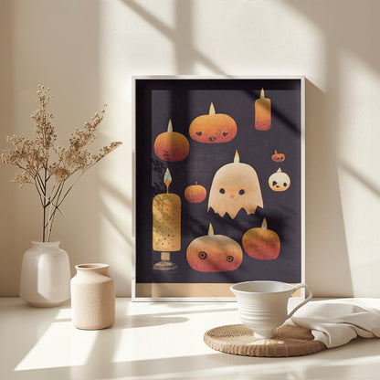 Haunted Pumpkin Glow - Poster / Art Print - interiör