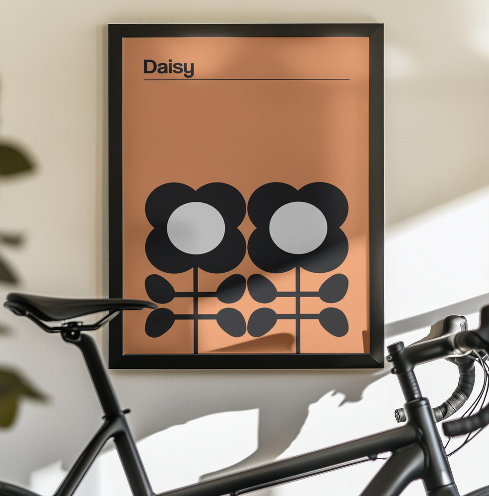 Daisy Mellow Yellow - Poster / Art Print - interiör