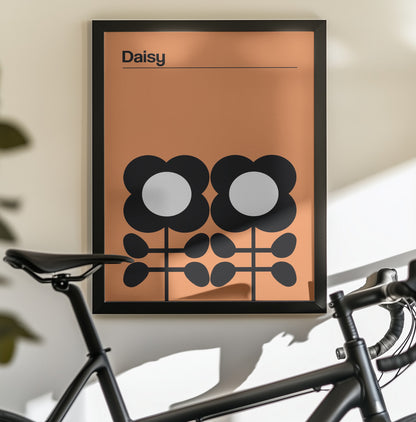 Daisy Mellow Yellow - Poster / Art Print - interiör