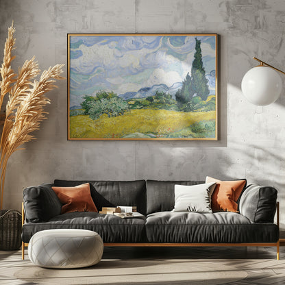 Wheat Field With Cypresses - Poster / Art Print - interiör