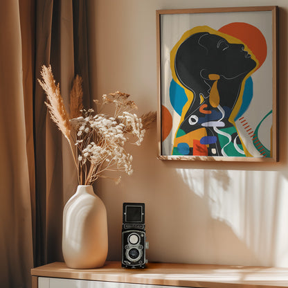 Modern Abstract Woman 1 - Poster / Art Print - interiör