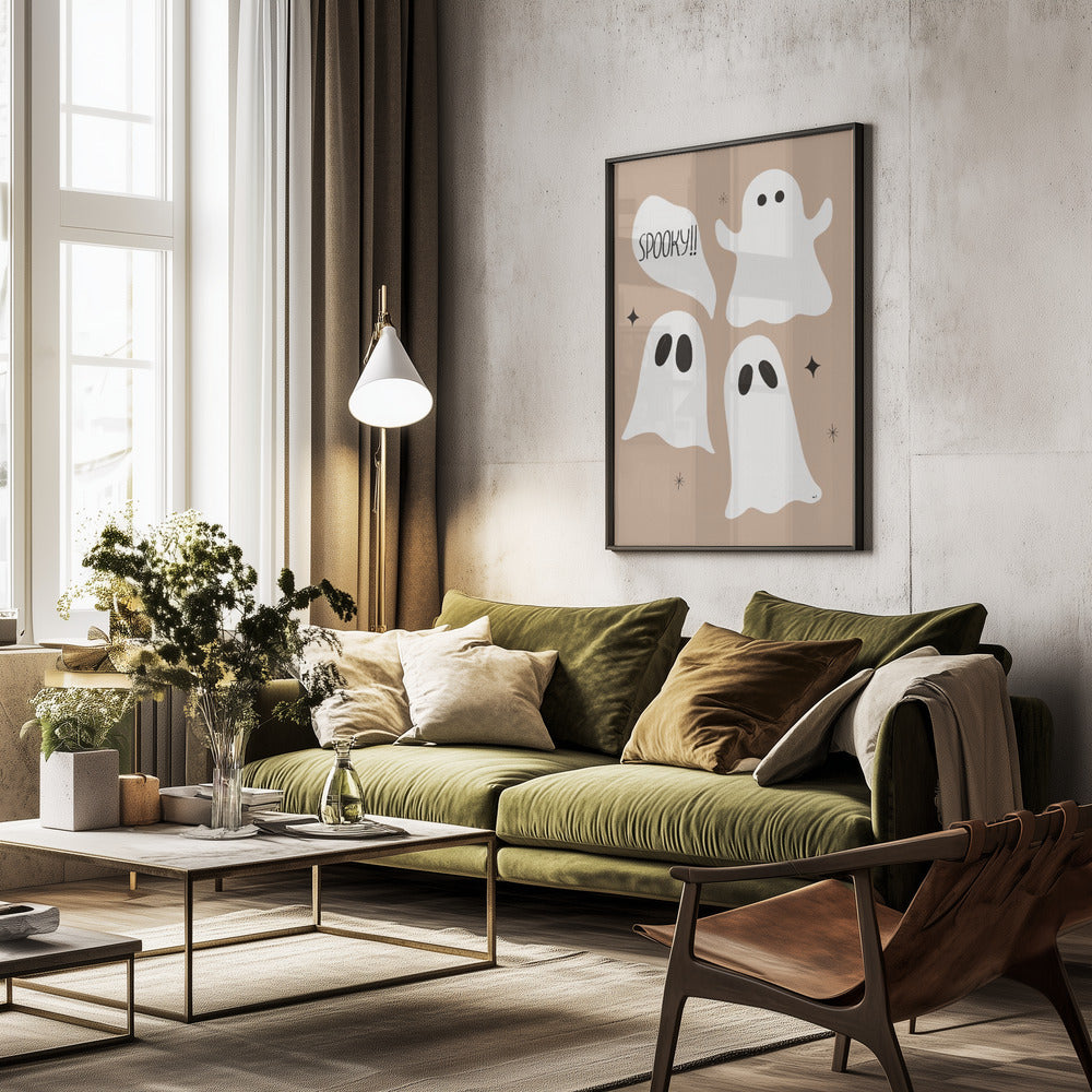 Spooky Ghosts - Poster / Art Print - interiör