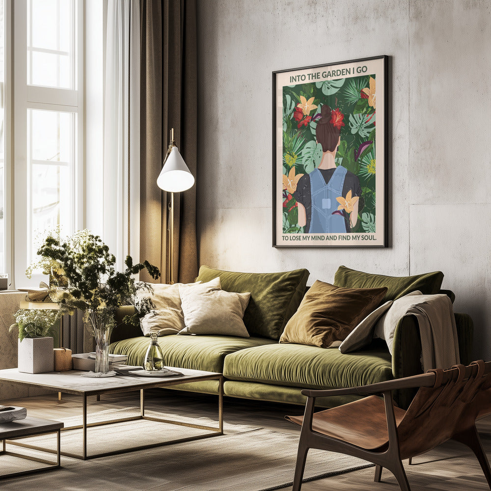 Into the Garden Standard Wall Art - Poster / Art Print - interiör